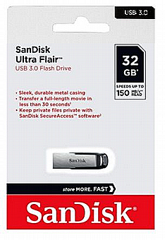 ���� ��� �� ���� FLAIR 32GB USB3.0 ������ - SDCZ73