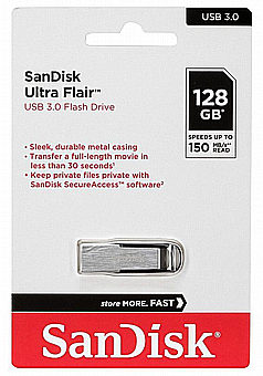 ���� ��� �� ���� FLAIR 128GB USB3.0 ������ - SDCZ73