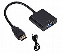 מתאם HDMI ל-VGA + כבל Audio מתאם HDMI ל-VGA + כבל Audio