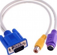 ��� VGA �-S-VIDEO + RCA ����� �����