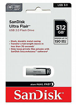 ���� ��� �� ���� FLAIR 512GB USB3.0 ������ - SDCZ73