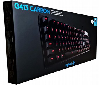 מקלדת גיימרים מכאנית מוארת Logitech G413 שחור-כסף - יבואן רשמי