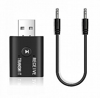 ���� Bluetooth Adapter Transmitter & Receiver - 2 in 1 �-USB ������� �-AUX