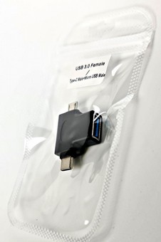 מתאם Usb3.0 נקבה - למיקרו וטייפ-סי