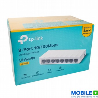 ��� ������ 8 ������ ������� 10/100 - ��� TL-LS1008 - ���� TP-LINK