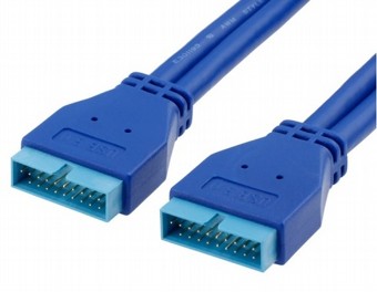 ��� ���� USB3.0 20PIN M-M Extension Cable Chassis Front Panel Extension Pure Copper Core ����� �����