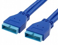 ��� ���� USB3.0 20PIN M-M Extension Cable Chassis Front Panel Extension Pure Copper Core ����� �����