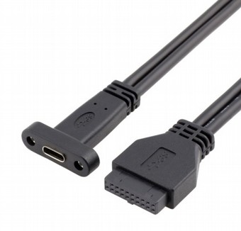 ��� ���� USB3.0 20P To USB Type-C Mother Chassis PCI Bit Baffle Wire ����� �����