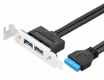 ��� ���� USB3.0 20P Bezel Cable Chassis PCI Bit Expansion USB3.0 Female Full-height Half height Bezel ����� �����