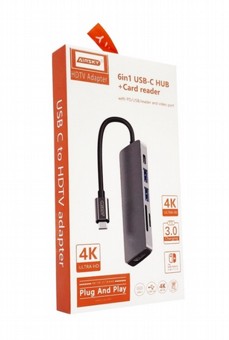 ���� ��������� - 6 �-1 (����-�� �-HDMI,3xUSB3.0, MicroSD,SD)