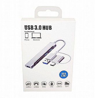 ���� HUB ����� ����� ����� - Type-C / USB to 3X3.0USB + MicroSD/SD