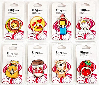 טבעת Ring לטלפון במגוון דגמים צבעוניים