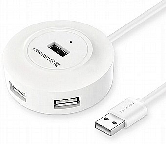 ���� USB �� ��� ����� 1 ��� �-4XUSB2.0 - ��� CR106 ���� UGREEN