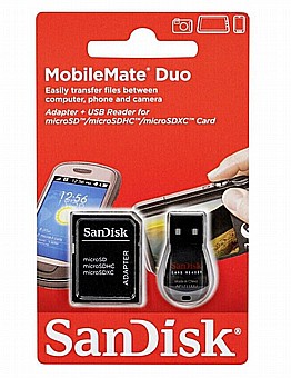 ���� ������ ����� SD / MicroSD  - ��� MobileMate Duo ���� Sandisk