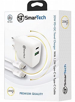 ���� ��� ���� PD+QC - 20W - �� ��� ����-�� �����-�� - ��� Sttc20w ���� SmarTech - ����� ������