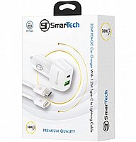 ���� ��� PD+USB 30W �� ��� ����-�� �-Lightning - ��� STCC30W ���� SmarTech - ����� ����� ������ ������