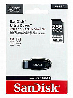 ���� ��� �� Ultra Curve USB3.2 - 256GB ��� SDCZ550-256G ������