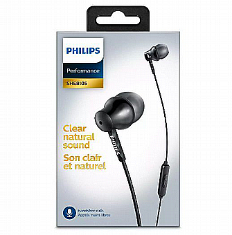 ������� ������ �� �������� ������� ������ - ��� SHE8105BK/00 ���� Philips