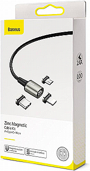 ��� ����� 3 � 1 �� ����� �������  (Type-C , Lightning , Micro ) ���� Baseus 