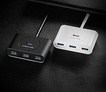 ����� ������ USB ����� - USB3.0 ����� 0.5 ��� �-4xUSB3.0 + ����� Usb - ���� UGREEN ��� 20290