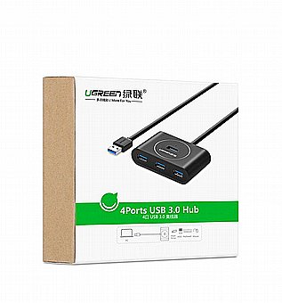 ����� ������ USB ����� - USB3.0 ����� 0.5 ��� �-4xUSB3.0 + ����� Usb - ���� UGREEN ��� 20290