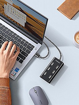 ����� ������ USB ����� - USB2.0 ����� 1 ��� �-7xUSB2.0  + ����� USB - ���� UGREEN ��� 30374