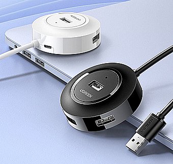����� ������ USB ����� - USB2.0 ����� 0.2 ��� �-4xUSB2.0 - ���� UGREEN ��� 50261
