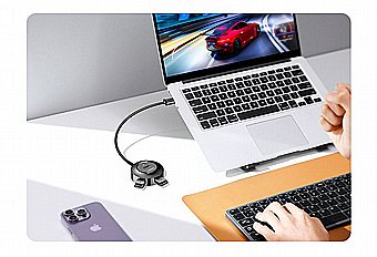 ����� ������ USB ����� - USB2.0 ����� 0.2 ��� �-4xUSB2.0 - ���� UGREEN ��� 50261
