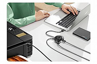 ����� ������ USB ����� - USB2.0 ����� 0.2 ��� �-4xUSB2.0 - ���� UGREEN ��� 50261