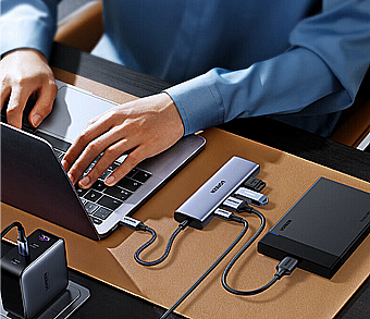 ����� ������� 5 �-1 ����� - ����-�� �-3xUSB3.0 + HDMI(4K30Hz) + PD100W - ���� UGREEN ��� 15596