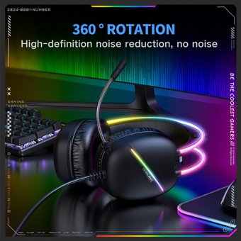 ������� ������� �������� Onikuma X33 � ����� RGB | ������ 50 ��� | ����� Type-C �� ���� USB
