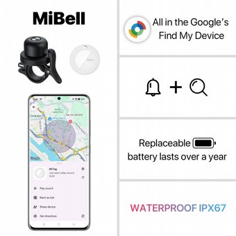 ���� ����� ��������� ������ �������� MiTag Bike Bell ���� MiLi