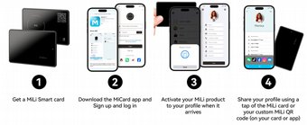 ���� ����� ���� ������ ����� ����� MiCard-Digital Business Card ���� MiLi