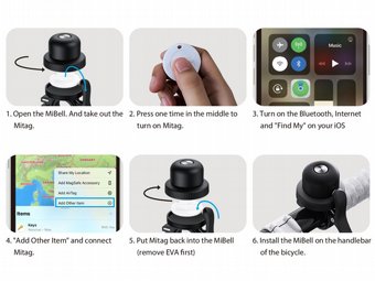 ���� ����� ���� ����� ����� �������� MiTag Bike Bell ���� MiLi